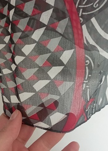 Bohem Kırmızı Desenli pareo - Görsel 4