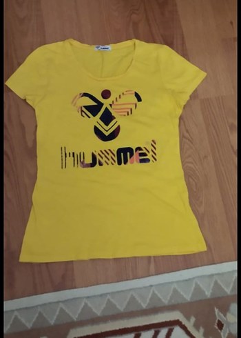 Sarı Baskılı Mini Kadın Tişört