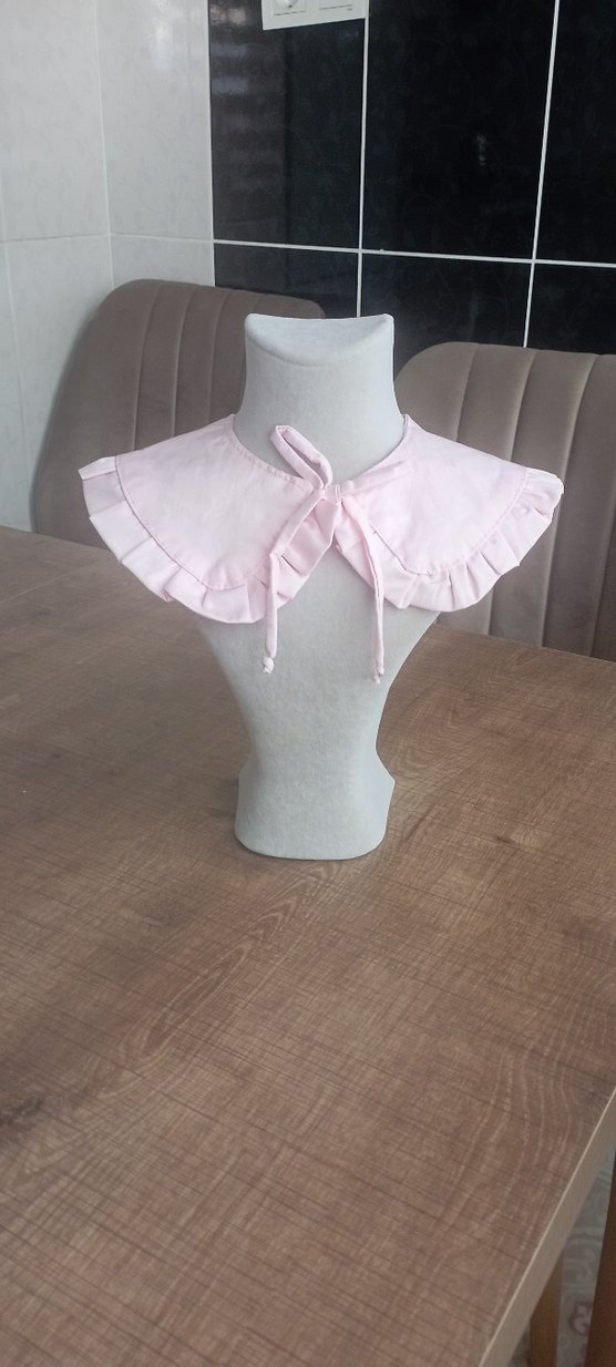 Kız Çocuk Pembe Fırfırlı Bolero Yakası - Görsel 3