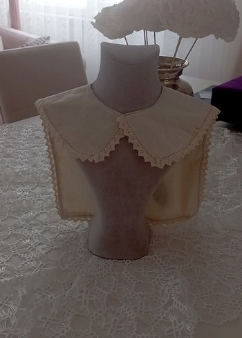 Nakışlı Bej yaka - Görsel 2