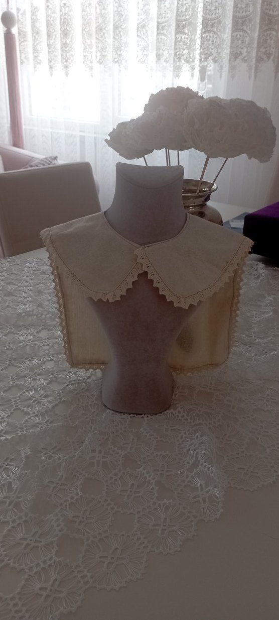 Nakışlı Bej yaka - Görsel 2