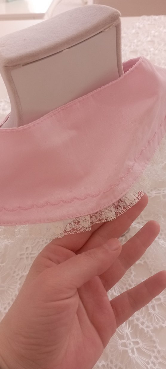 Dantel Detaylı Pembe Kız yaka - Görsel 5