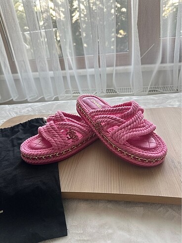 Chanel Chanel replika hasır terlik