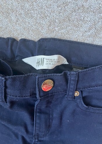 24-36 Ay Beden mavi Renk Unisex Çocuk Koyu Mavi Denim Pantolon