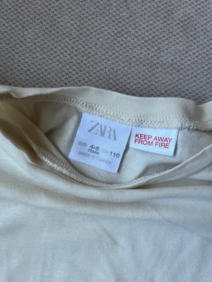 Acik Sari Kiz Cocuk Uzun Kollu Tişört - Görsel 3