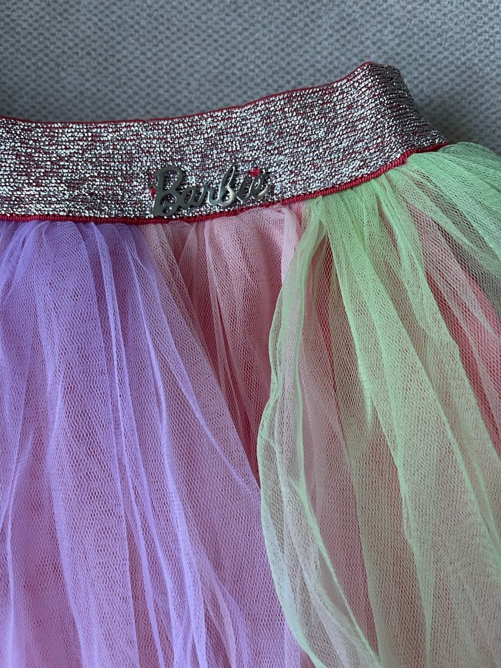 Çok Renkli Büzgülü Kız Çocuk Etek - Görsel 2