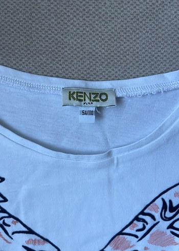 Kenzo Paris Baskılı Beyaz Uzun Kollu Unisex Tişört - Görsel 4