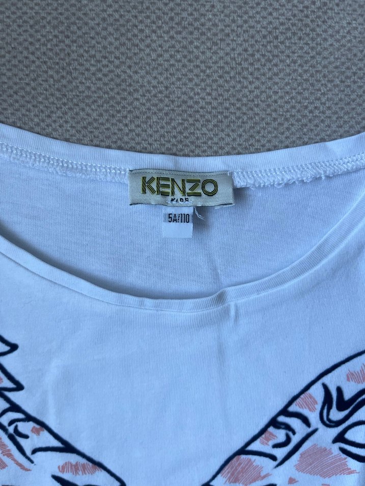 Kenzo Paris Baskılı Beyaz Uzun Kollu Unisex Tişört - Görsel 4