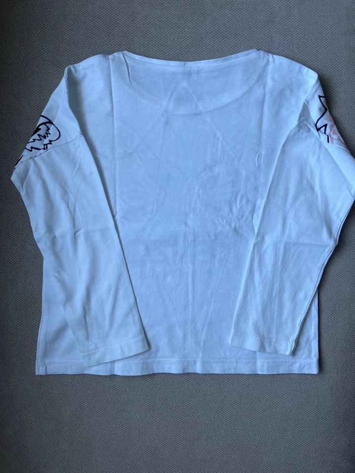 Kenzo Paris Baskılı Beyaz Uzun Kollu Unisex Tişört - Görsel 5