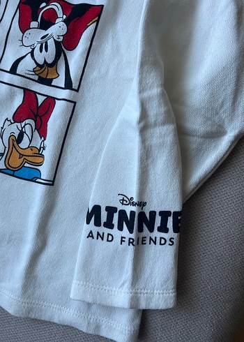 Beyaz Uzun Kollu Baskılı Kız Sweatshirt - Görsel 3