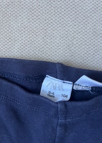 Kız Çocuk Lacivert Elastik Kot Tayt - Görsel 3