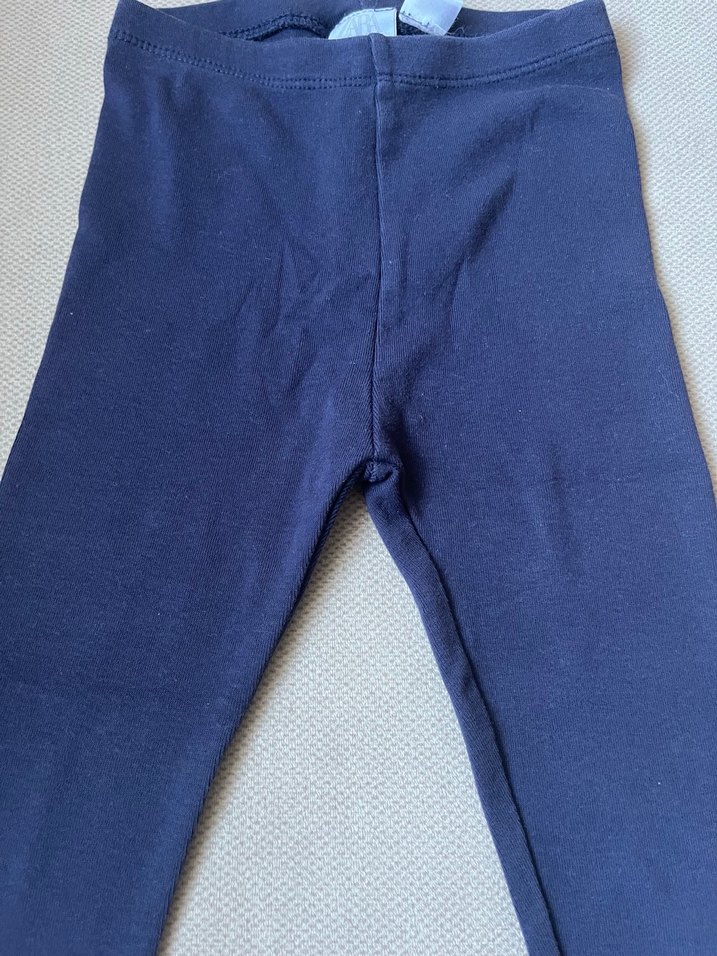 Kız Çocuk Lacivert Elastik Kot Tayt - Görsel 2