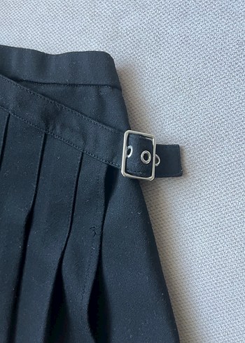 Kiz Cocuk Siyah Pilili Midi Mini Etek - Görsel 2