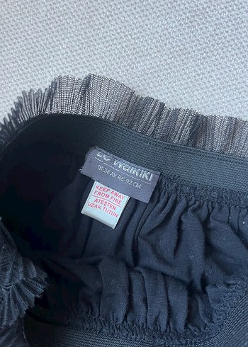 Kiz cocuk için Siyah Pileli Gotik Etek - Görsel 2