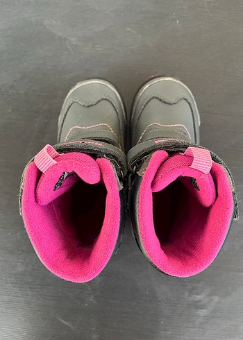 Kız Çocuk Gri-Pembe Timberland Botlar - Görsel 4
