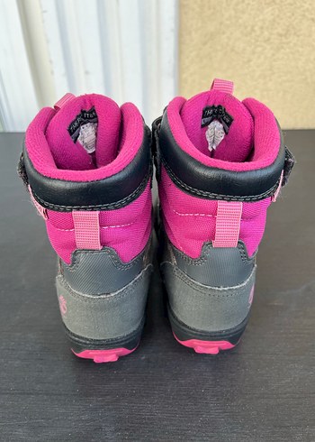 Kız Çocuk Gri-Pembe Timberland Botlar - Görsel 3
