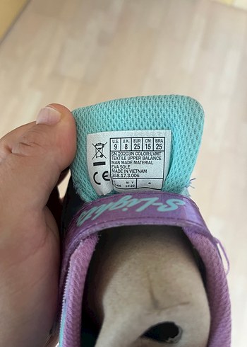 25 Beden Skechers Kız Çocuk Pembe Renkli Bağcıklı Spor Ayakkabı