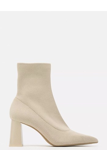 Zara Bej Stiletto Topuklu Kadın Bot