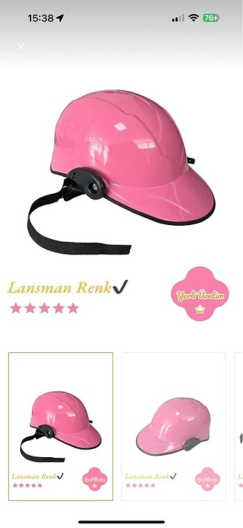Pembe kask