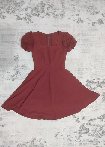 bordo elbise