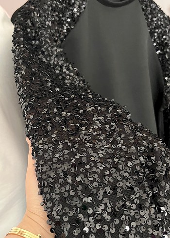Siyah Payetli Kadın Eşofman Takımı - Görsel 2