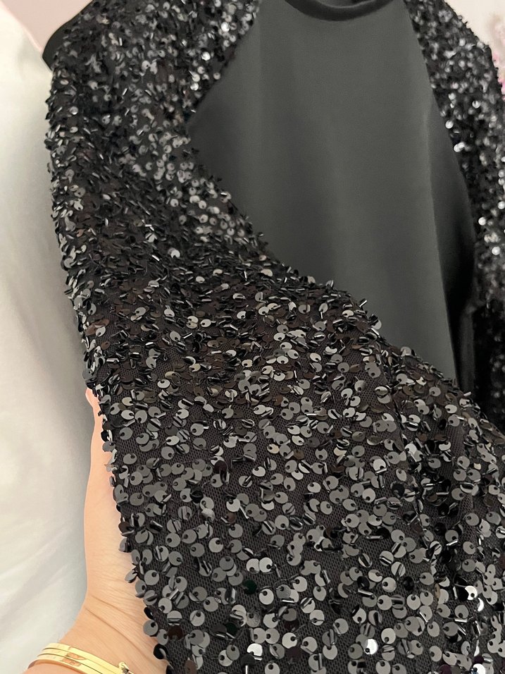 Siyah Payetli Kadın Eşofman Takımı - Görsel 2