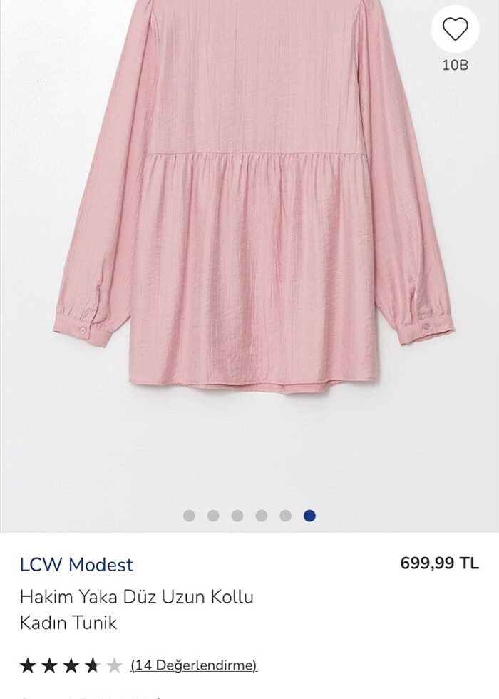 Lc toz pembe salaş tunik - Görsel 3