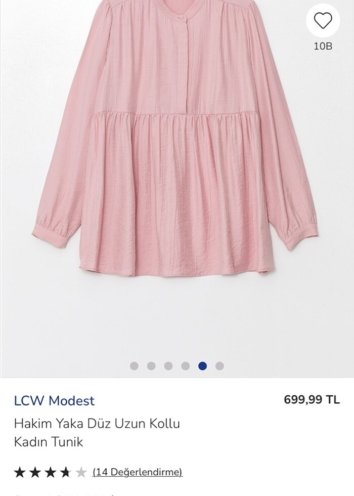 Lc toz pembe salaş tunik - Görsel 4