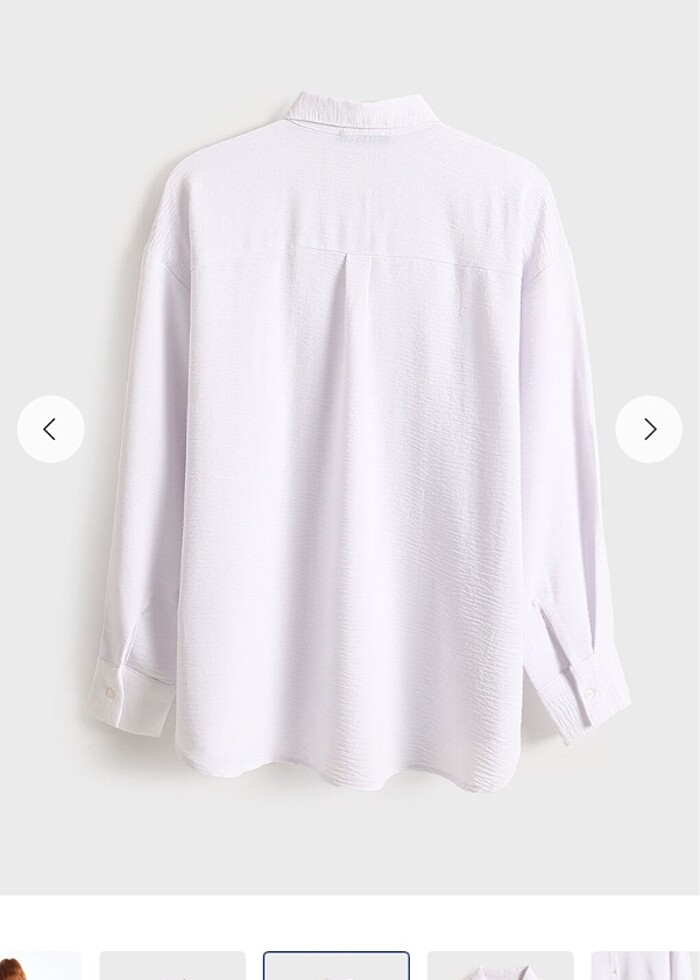 Beyaz çok rahat bir kumaş gömlek lc ürünü 38 beden - Görsel 2