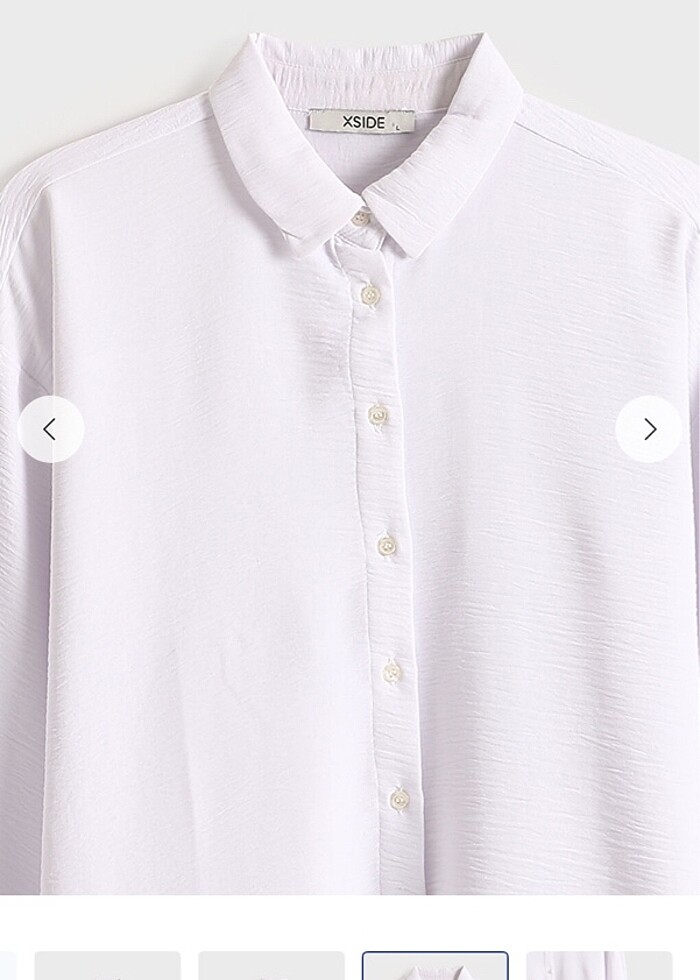 Beyaz çok rahat bir kumaş gömlek lc ürünü 38 beden - Görsel 3