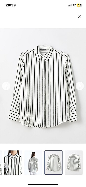 Haki beyaz gömlek tunik - Görsel 2