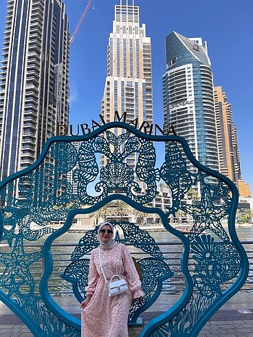 Defacto elbise pembe desenli yazlık ince - Görsel 9