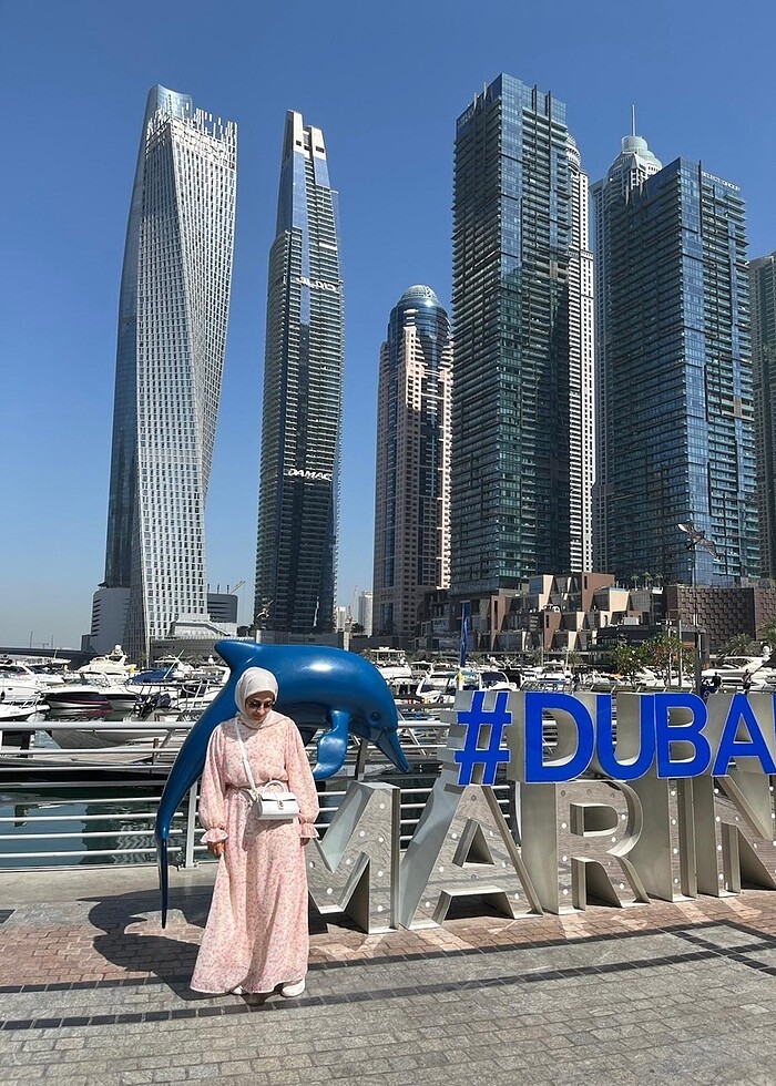 Defacto elbise pembe desenli yazlık ince - Görsel 3