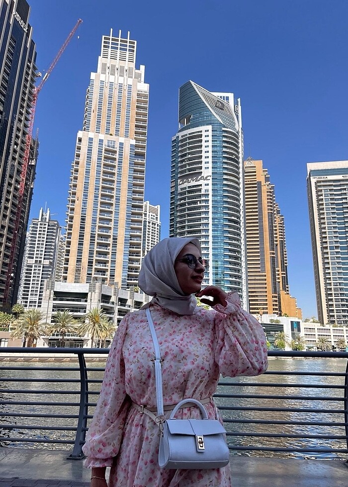 Defacto elbise pembe desenli yazlık ince - Görsel 2