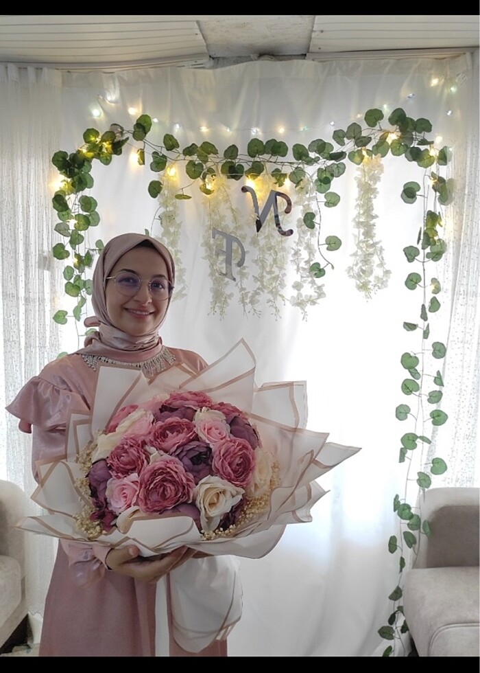 İsteme çiçeği nikah çiçeği yapay çiçek - Görsel 2