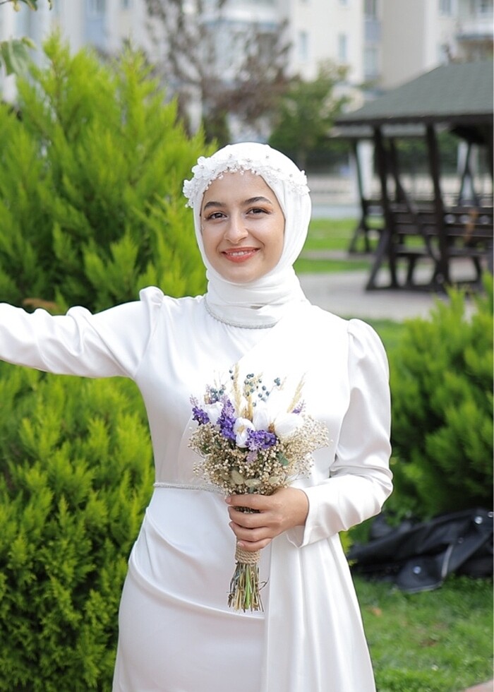 Nikah çiçeği yapay lale çiçek - Görsel 2