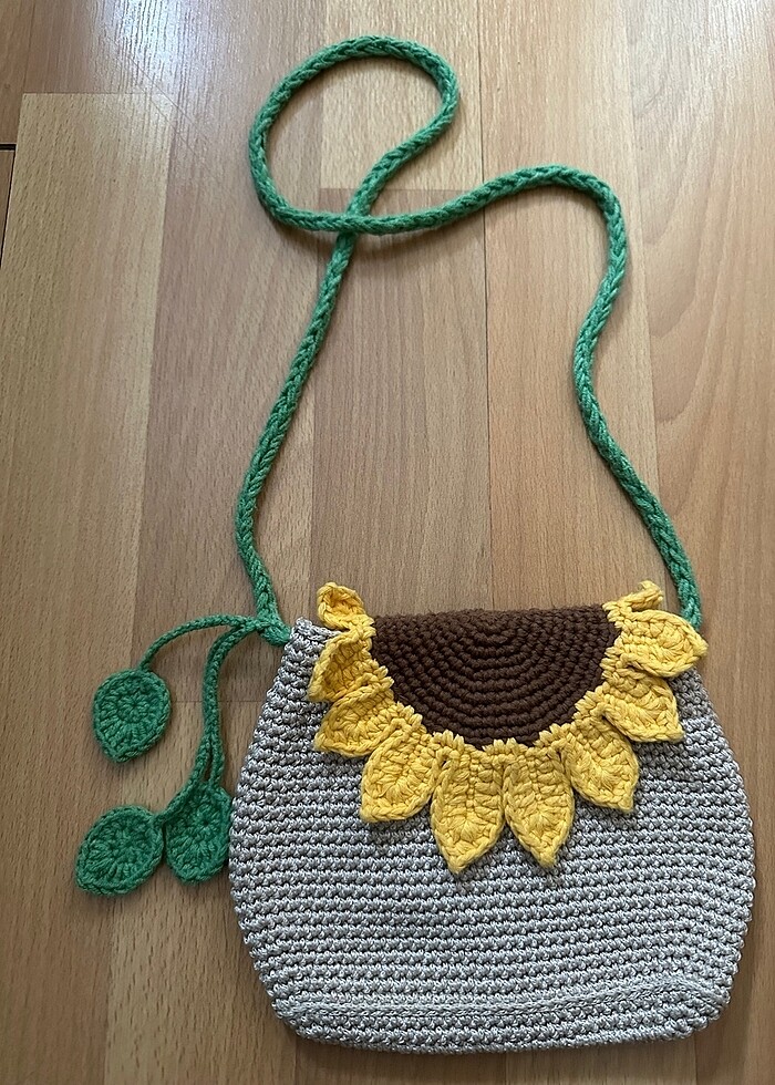 ayçiçek çocuk çantası - Görsel 3