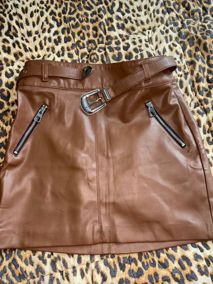 MİNİ DERİ ETEK - Görsel 3