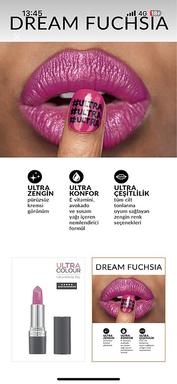 Avon Avon Fuşya Ruj