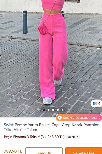 Pembe Swist marka alt üst takım!