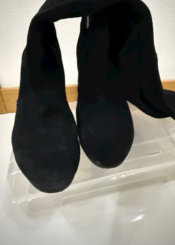 Siyah Süet Tokalı Dizüstü Kadın Bot Derimod - Görsel 7