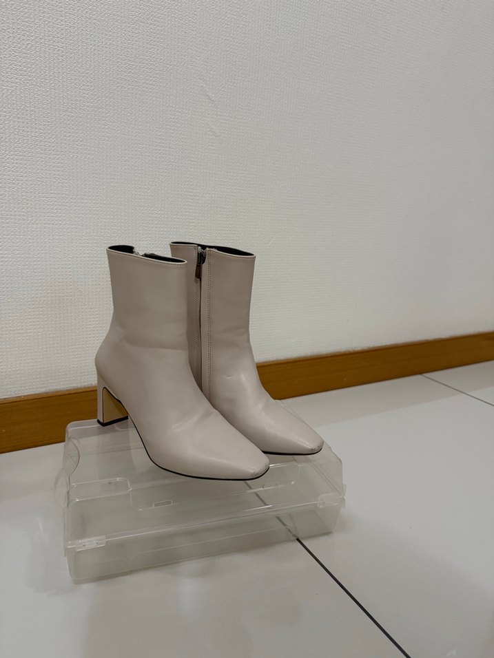 Nude kadın topuklu bot 8.5 cm - Görsel 2