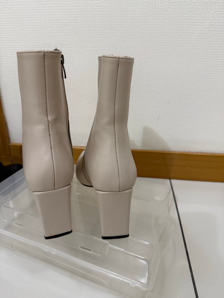 Nude kadın topuklu bot 8.5 cm - Görsel 3