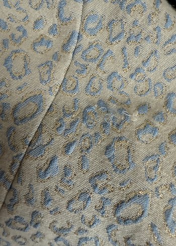 Kadın Mavi Etek ve Desenli Ceket Takım abiye etek ceket - Görsel 9