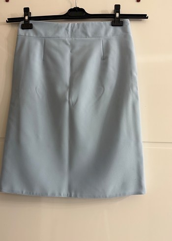 Kadın Mavi Etek ve Desenli Ceket Takım abiye etek ceket - Görsel 4