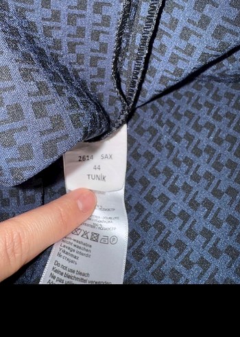 Lacivert Fermuarlı Pierre cardin tunik - Görsel 3