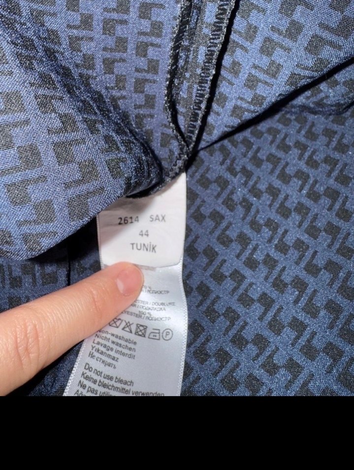 Lacivert Fermuarlı Pierre cardin tunik - Görsel 3