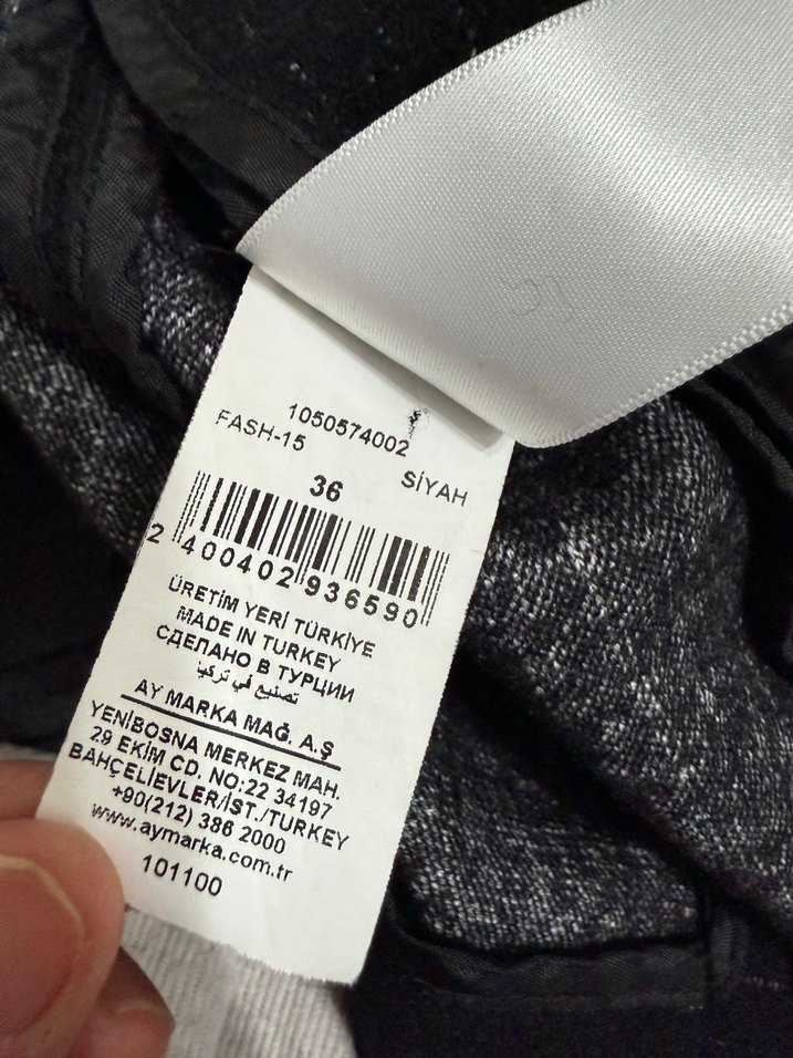 Siyah Kadın Midi Blazer kaban ceket network - Görsel 4