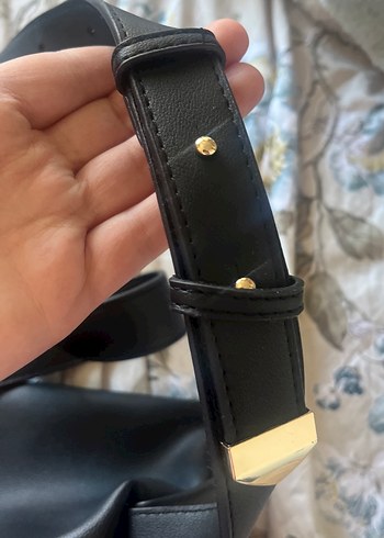 Siyah Deri Fermuarlı Kadın Çanta - Görsel 4