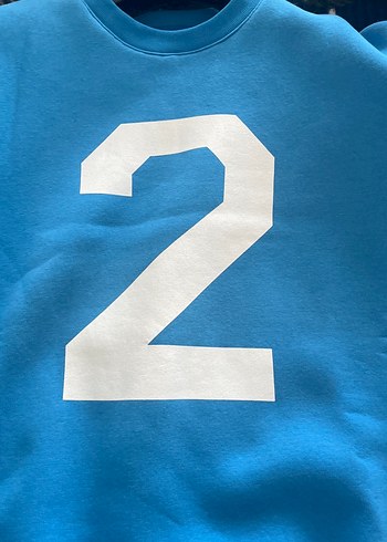 Mavi Kadın Sweatshirt, Baskılı, Uzun Kollu - Görsel 2